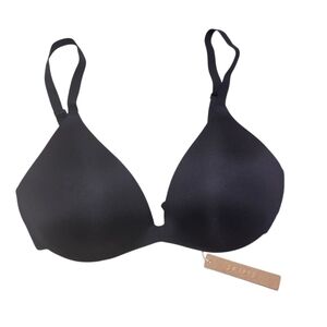 Skims Wireless Form Super Pushup Bra Push up Onyx Black 34D NWT
